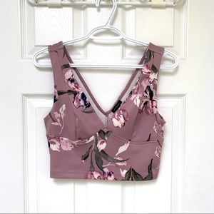 Dynamite Floral Crop Top